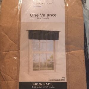Mainstays Dark Blue Window Valance